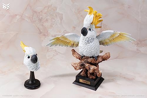 ART OF SHAPE "JUNGLE LOOKBOOK" SERIES 003 CACATUA GALERITA BROMEL RESIN STATUE