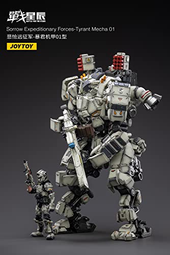 JOYTOY Battle for the Stars Sorrow Expeditionary Forces Tyrant Mecha 01 With Pilot 1/18 Scale Figure Set