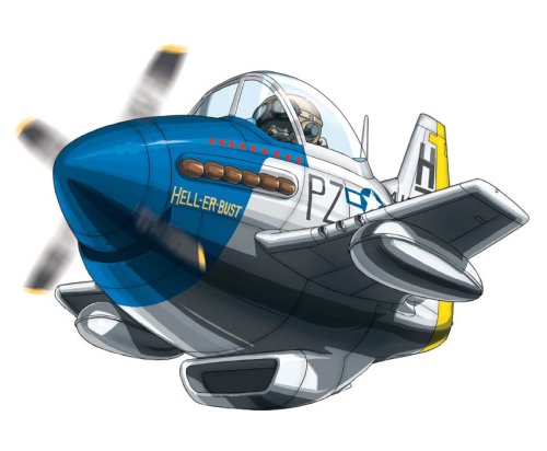 P-51 Mustang Eggplane Serie-Hasegawa