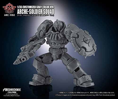 TOYS ALLIANCE LIMITED ARC-X02 "ARCHE-YMIRUS" 1/35 SCALE ARCHE-SOLDIER SQUAD CUSTOMIZED GRAY COLOR VER.