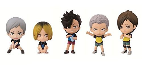 Set of 5 Ichiban Kuji Chibi Kyun-Chara Lev & Date Kougyou Toujou Haikyu!!