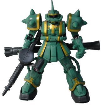 DFA-03 Dopp MS-06F Zaku II (Dozle Zabi custom version) Mobile Suit in  Action!! Kidou Senshi Gundam - Bandai