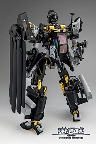 SIFIGURE INDUSTRY CS-02 ATTACK HELICOPTER-10 "DARK OWL" ALLOY TRANSFORMABLE ACTION FIGURE