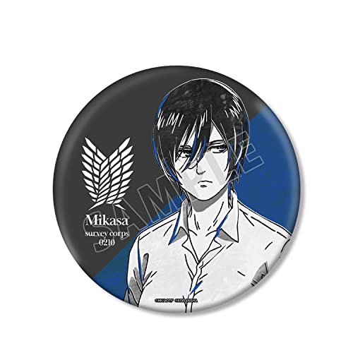 "Attack on Titan" Mikasa Ani-Art BLACK LABEL Big Can Badge