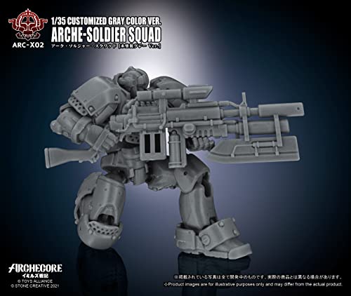 TOYS ALLIANCE LIMITED ARC-X02 "ARCHE-YMIRUS" 1/35 SCALE ARCHE-SOLDIER SQUAD CUSTOMIZED GRAY COLOR VER.