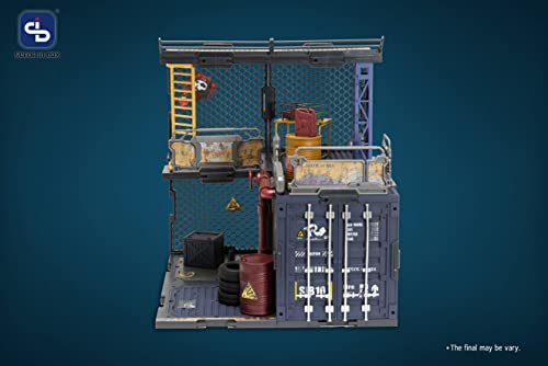FRESH RETRO 1/24 SCALE DIORAMA BUILDING SET SIB10 CONTAINER WAREHOUSE