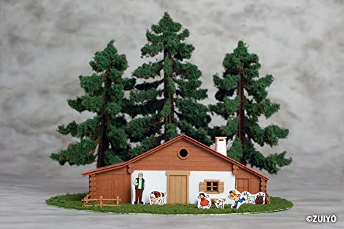 "Heidi, Girl of the Alps" Anitecture 06 1/150 Scale Paper Kit Heidi's House (Alm Mountain Lodge)
