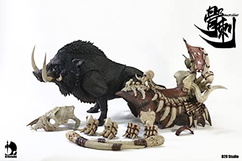D20studio BATTLE BOAR BONESTABBER (BLACK) 1/12 SCALE ACTION FIGURE