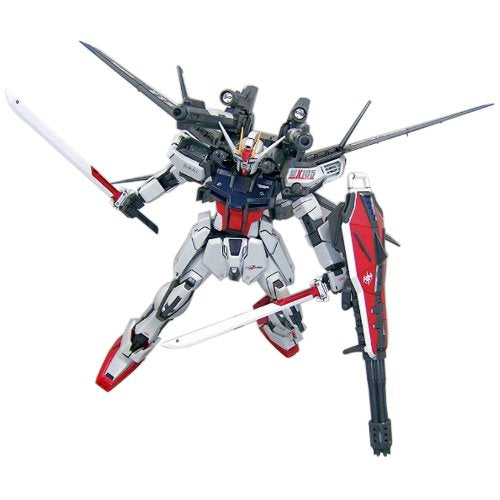 GAT-X105 Strike Gundam GAT-X105+P202QX Strike Gundam IWSP - 1/100 scale - MG (#090) Kidou Senshi Gundam SEED MSV - Bandai