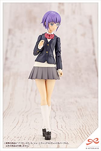After School Short Wig A Orange & Purple