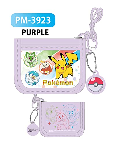 "Pokemon" RF Wallet Purple PM-3923-PUR