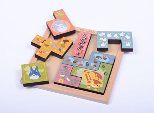 "My Neighbor Totoro" Wood Tile Puzzle