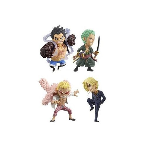 Set of 4 One Piece World Collectable Figure FIGHT