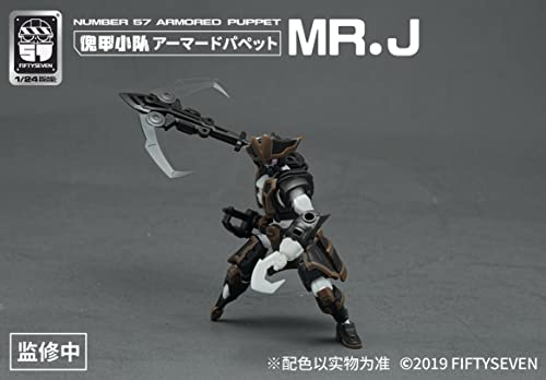 NUMBER 57 ARMORED PUPPET PIRATE MR. J 1/24 SCALE PLASTIC MODEL KIT