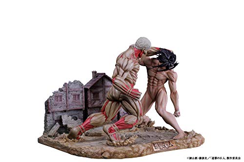 "Attack on Titan" Eren vs Armored Titan Polyresin Super Large Diorama