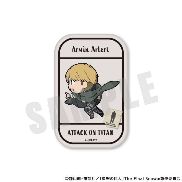 "Attack on Titan" Chara-March Square Can Badge 03 Armin Arlert
