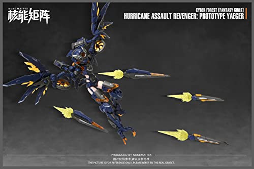 NUKE MATRIX "CYBER FOREST FANTASY GIRLS" HURRICANE ASSAULT REVENGER: PROTOTYPE YAEGER PLASTIC MODEL KIT