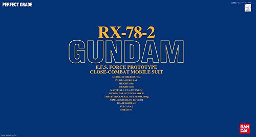 RX-78-2 Gundam - 1/60 Échelle - PG (1) Kidou Senshi Gundam - Bandai