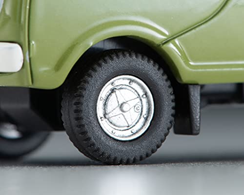 1/64 Scale Tomica Limited Vintage TLV-198a Mazda Porter Cab Three-way Open (Green) with Figure