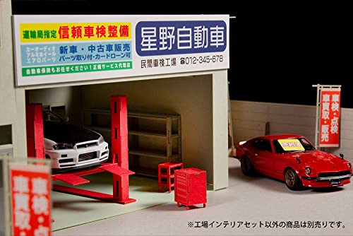 1/64-1/80 Scale Paper Kit Factory Interior Set