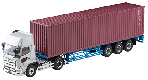1/64 Scale Tomica Limited Vintage NEO TLV-N292a Hino Profia 40ft Sea Container Trailer (Toho Sharyo TC36H1C34) (Silver)