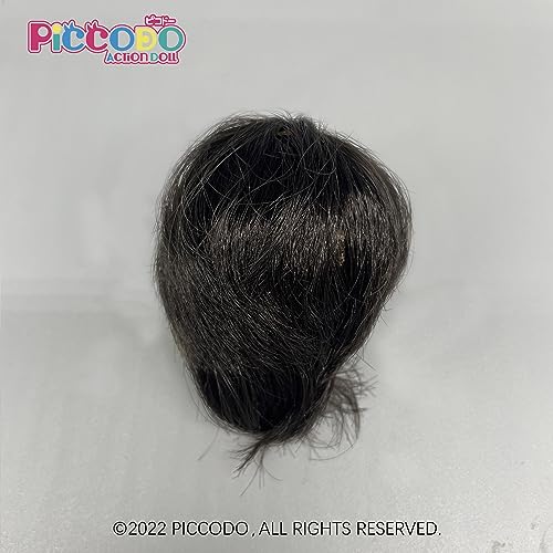 PICCODO DOLL WIG MULLET HAIR (WHITE HIGHLIGHT)