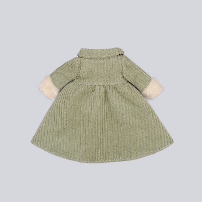 Produced by Junie Moon Dear Darling Fashion for Dolls Flared Coat (22cm Doll Size) Smoky Blue