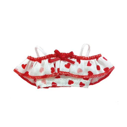 【Cross World Connections】Produced by Junie Moon Dear Darling Fashion for Dolls Frill Off-Shoulder Top (22cm Doll Size) Red