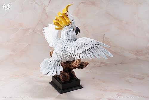 ART OF SHAPE "JUNGLE LOOKBOOK" SERIES 003 CACATUA GALERITA BROMEL RESIN STATUE