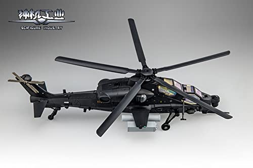 SIFIGURE INDUSTRY CS-02 ATTACK HELICOPTER-10 "DARK OWL" ALLOY TRANSFORMABLE ACTION FIGURE