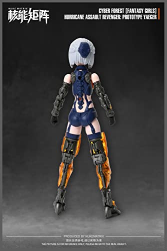 NUKE MATRIX "CYBER FOREST FANTASY GIRLS" HURRICANE ASSAULT REVENGER: PROTOTYPE YAEGER PLASTIC MODEL KIT