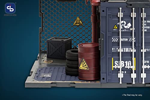 FRESH RETRO 1/24 SCALE DIORAMA BUILDING SET SIB10 CONTAINER WAREHOUSE