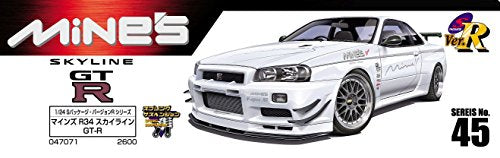 R34 de la mine Skyline GT-R (S Paquet Version R (S Package R) - 1/24 Échelle - Nissan Skyline R34 GT-R - Aoshima