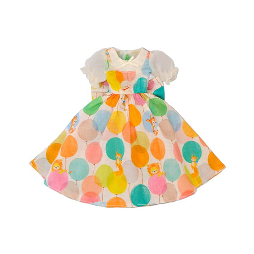 【Cross World Connections】Produced by Junie Moon Dear Darling Fashion for Dolls Balloon Pattern One-Piece Dress Set (22cm Doll Size) Yellow