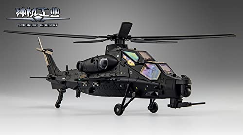 SIFIGURE INDUSTRY CS-02 ATTACK HELICOPTER-10 "DARK OWL" ALLOY TRANSFORMABLE ACTION FIGURE