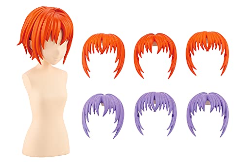 After School Short Wig A Orange & Purple