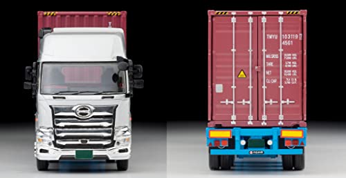 1/64 Scale Tomica Limited Vintage NEO TLV-N292a Hino Profia 40ft Sea Container Trailer (Toho Sharyo TC36H1C34) (Silver)
