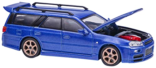 1/64 GTR R34 Stagea Bayside Blue