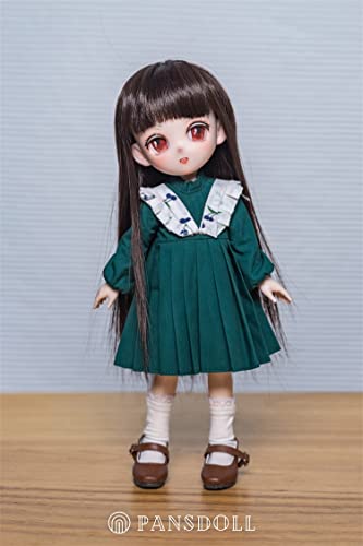 Pansdoll Candy House Series Daisy Dark Green Dress 1/6 Scale Doll