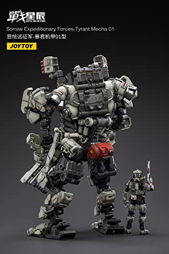 JOYTOY Battle for the Stars Sorrow Expeditionary Forces Tyrant Mecha 01 With Pilot 1/18 Scale Figure Set