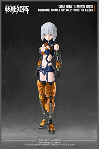 NUKE MATRIX "CYBER FOREST FANTASY GIRLS" HURRICANE ASSAULT REVENGER: PROTOTYPE YAEGER PLASTIC MODEL KIT