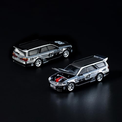 1/64 Nissan Stagea Chrome Silver