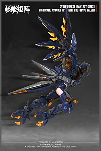 NUKE MATRIX "CYBER FOREST FANTASY GIRLS" HURRICANE ASSAULT REVENGER: PROTOTYPE YAEGER PLASTIC MODEL KIT