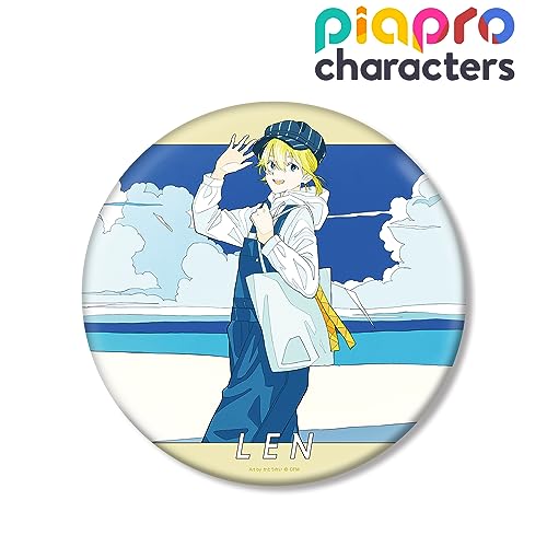 Piapro Characters Original Illustration Kagamine Len Early Summer Outing Ver. Art by Rei Kato Big Can Badge