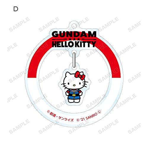 "Gundam & Hello Kitty" Trading Yurayura Acrylic Key Chain
