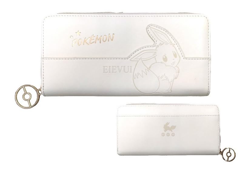 "Pokemon" Round Long Wallet Ivory (Eevee) PM-4062-IVO