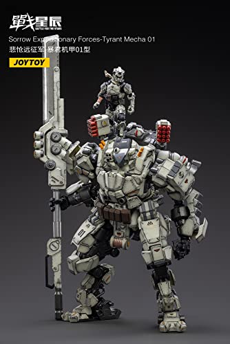JOYTOY Battle for the Stars Sorrow Expeditionary Forces Tyrant Mecha 01 With Pilot 1/18 Scale Figure Set