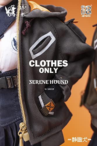 i8TOYS SERENE HOUND SERIES SH001B COMBAT JACKET SET FOR 1/6 SCALE ACTION FIGURE (YELLOW LINING)