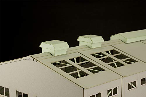 1/80 Scale Paper Kit Electric Car Shed