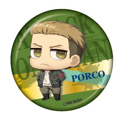 "Attack on Titan" Chimi Chara Can Badge Porco